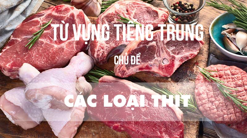 Từ vựng tiếng Trung chủ đề các loại thịt